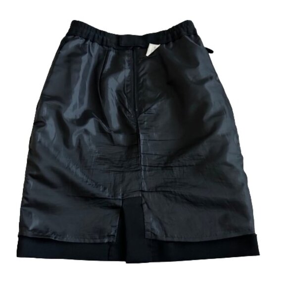Unknown Brand Women's XS/Sm Black Midi Straight Fully Lined Back Kick Slit Skirt - Picture 7 of 12